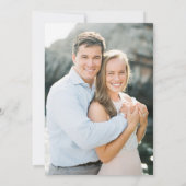 Invitation Élégant rose Chinoiserie Floral Photo Mariage (Dos)