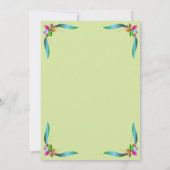 Invitation Élégant Rose coloré Shiny Boho Mariage floral (Dos)