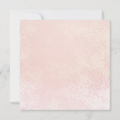 Invitation Élégant rose | Confirmation Gold Floral Frame Girl (Dos)