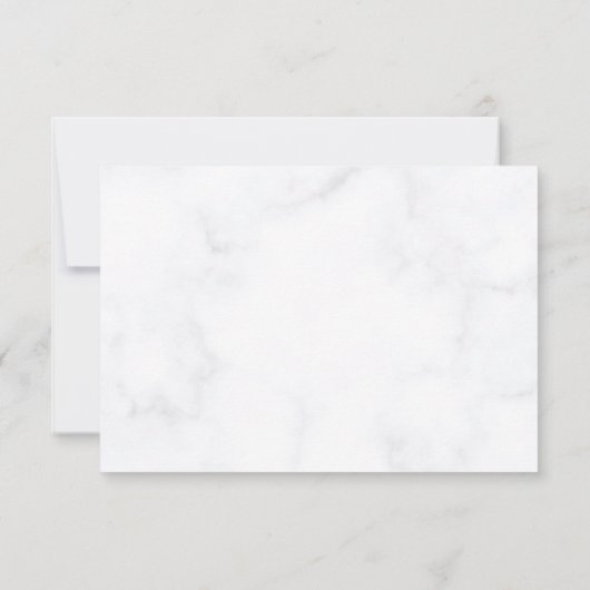 Invitation Élégant Rose Fleur Customisé Mariage (Dos)