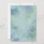 Invitation Elégant Rose Floral Aquarelle 50ème anniversaire (Dos)