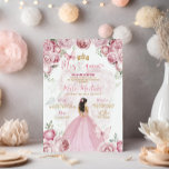 Invitation Elégant rose Floral Princess Butterfly Mis Quince<br><div class="desc">Elégant rose Floral Princess Butterfly Mis Quince Invitation Quinceañera 15 Anos,  16e Anniversaire Papillon</div>