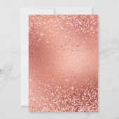 Invitation Elégant Rose Gold 50 et Fabuleux 50e anniversaire (Dos)