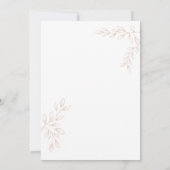 Invitation Elegant Rose Gold Botanical 80th Birthday (Dos)