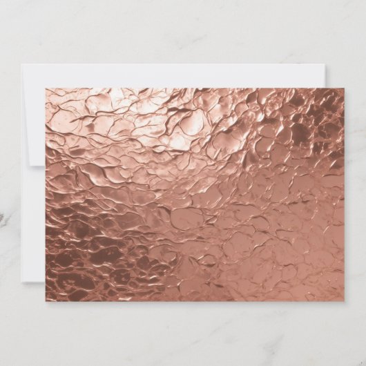 Invitation Élégant Rose Gold Modèle Blank (Dos)