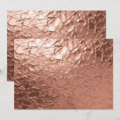 Invitation Élégant Rose Gold Modèle Blank (Devant / Derrière)