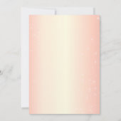 Invitation Élégant Rose Gold Sweet 16 Anniversaire (Dos)