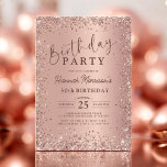 Invitation Elégant Rose métallique Parties scintillant d'or 3<br><div class="desc">Fêtez vos 30 ans de style avec cette Elégante Rose Metallic Gold Parties scintillant 30th Birthday Invitation! Doté d'une finition or rose métallique et d'accents de parties scintillant étincelants, cette invitation respire le raffinement et l'élégance, ce qui en fait un lieu idéal pour une fête d'anniversaire chic. Que vous planifiez...</div>