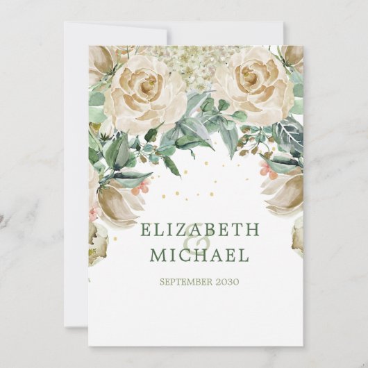 Invitation Élégant Rose moderne Mariage juif Chuppah (Devant)