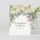 Invitation Élégant Rose moderne Mariage juif Chuppah (Debout devant)