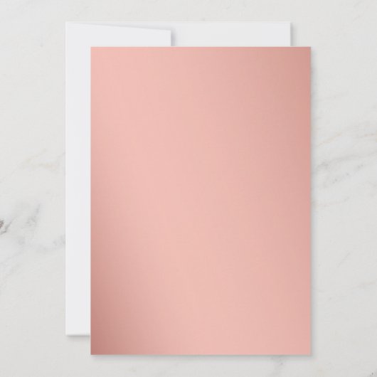 Invitation Élégant rose noir or fleuri modèle d'anniversaire (Dos)