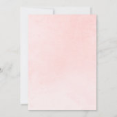 Invitation Elégant rose & or Floral Quinceañera (Dos)