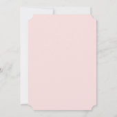 Invitation Élégant rose pâle | Fête des mariées classique (Dos)