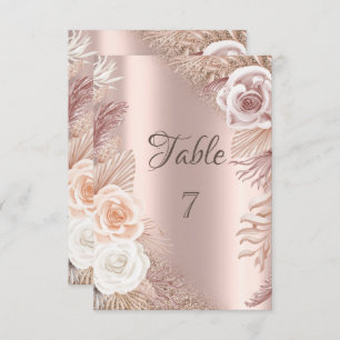 Invitation Elégant Rose Parties scintillant Or Ombre Boho Fle
