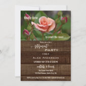 Invitation Élégant Rose Relax Garden Retraite Party (Devant)