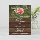 Invitation Élégant Rose Relax Garden Retraite Party (Debout devant)