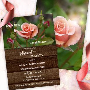 Invitation Élégant Rose Relax Garden Retraite Party
