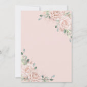 Invitation Élégant rose rose rose rose rose Roses Rose Floral (Dos)