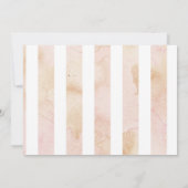 Invitation Elégant rose Roses Aquarelle Jardin romantique (Dos)