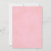 Invitation Élégant rose sur la livestream Mariage blanc (Dos)