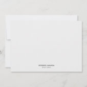 Invitation Elégant Roses Blanches & Verdure Détails du Mariag (Dos)