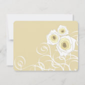 Invitation Élégant Roses de crème et  de Fêtes des mariées In (Dos)