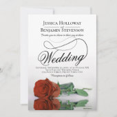 Invitation Elégant rouille Rose Classy Script Mariage (Devant)