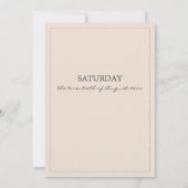 Invitation Elégant rousse pêche romantique Mariage floral (Dos)