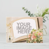 Invitation Élégant RSVP pour chandelles personnalisées (Debout devant)