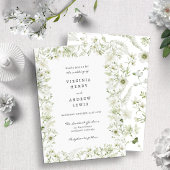 Invitation Elégant Rustic Boho Mariage de verdure