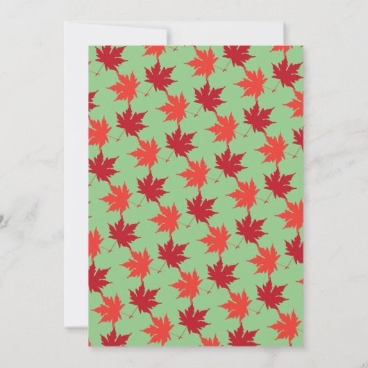 Invitation Elégant Rustic Fall Feuilles Sage Green Mariage de (Dos)