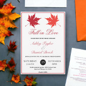Invitation Elégant Rustic Fall quitte Boho Chic Mariage de au