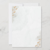 Invitation Elégant Rustic Greenery Mariage Parties scintillan (Dos)