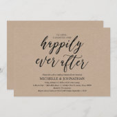 Invitation Élégant Rustic Mariage Dîner de répétition Invitat (Devant / Derrière)