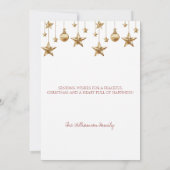 Invitation Elegant Rustic Pine Branch with Ornaments (Dos)