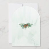 Invitation Élégant Rustic Pine Forest Arch Party (Dos)