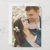 Invitation Elégant Rustic Sunflower Navy Mariage photo bleu (Dos)