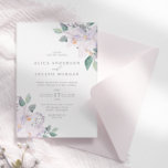 Invitation Elégant Rustic Watercolor Feuilles & Orchids Maria<br><div class="desc">This elegant collection fedelicate purple orchids and watercolor greenery leaves paired and a classy calligraphy font. To change details, click "Personalize". Tous les éléments ajustables. To move the text and image or change the size, font or color, click "Click to customize further". View the collection link on this page to...</div>