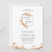 Invitation Elégant Rustic Whimsical Fleur sauvage Mariage (Devant)