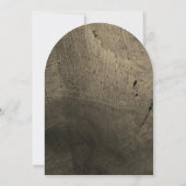 Invitation Elegant Rustic Wood Grain Texture Arched Wedding (Dos)