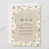 Invitation Elégant rustique aquarelle Fête des mariées margue (Devant)