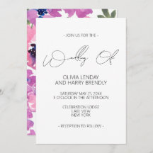 Elégant Rustique Aquarelle Mariage Floral