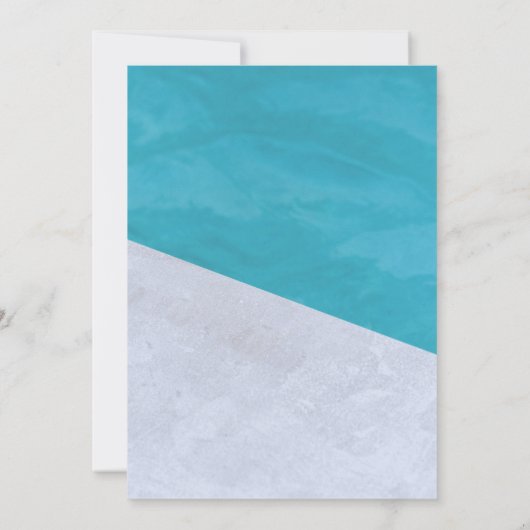 Invitation Élégant Rustique Bleu Et Gris Mariage Abstrait (Dos)