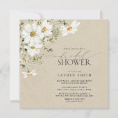 Invitation Elégant Rustique CalliAquarelle Fête des mariées m (Devant)