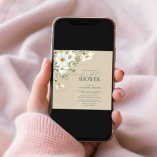 Invitation Elégant Rustique CalliAquarelle Fête des mariées m