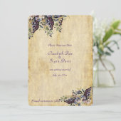 Invitation Élégant, Rustique Campagnard, Mariage de Vignoble (Debout devant)