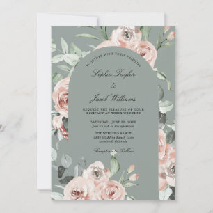 Invitation Elégant Rustique Eucalyptus Feuille Mariage de ver