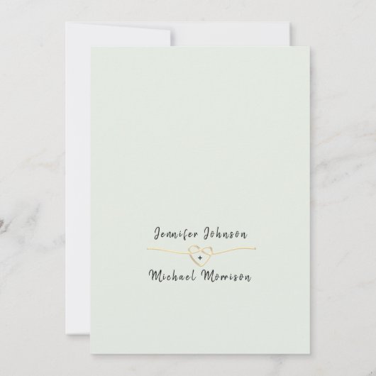 Invitation Elégant Rustique Eucalyptus Vert Mariage Invitat (Dos)