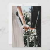 Invitation Élégant Rustique moderne (Dos)