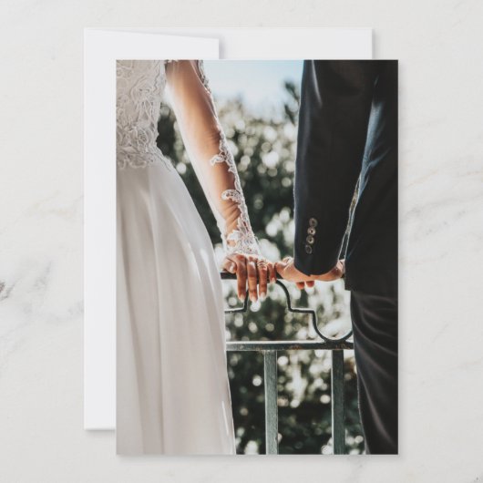 Invitation Élégant Rustique moderne (Dos)